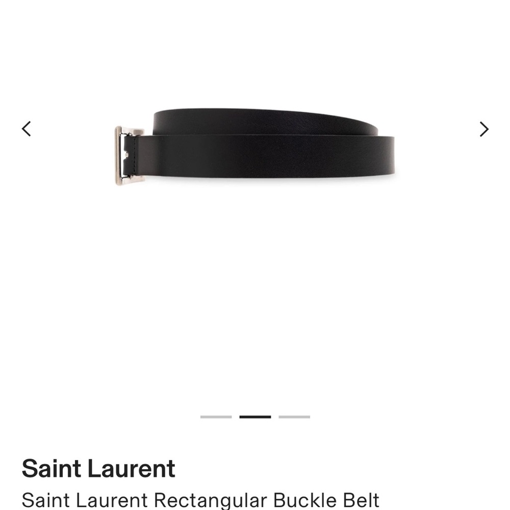 Saint Laurent Rectangular Buckle Belt - Picture 2 of 3